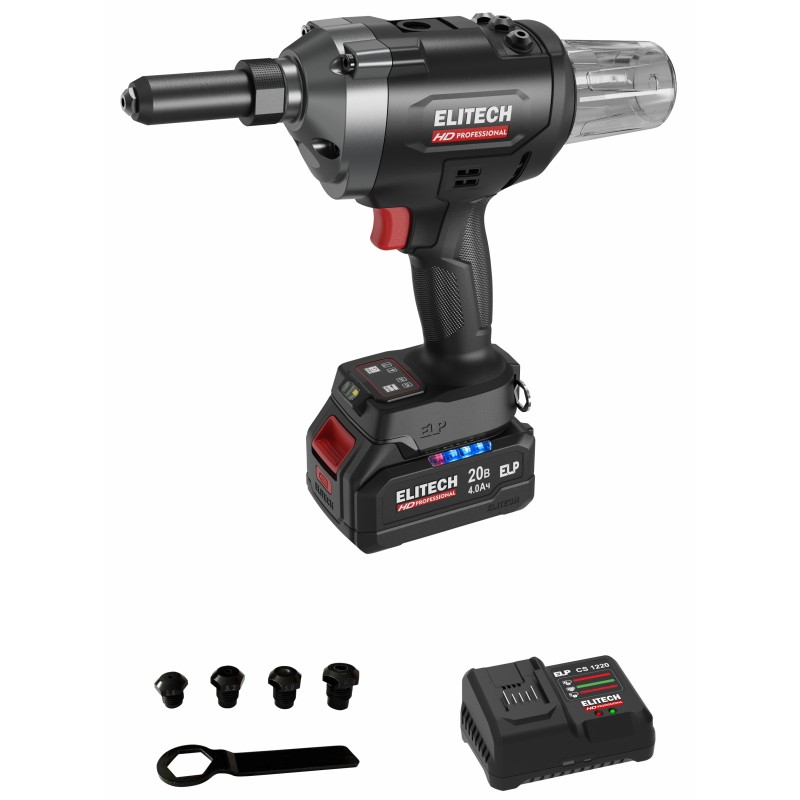 Аккумуляторный заклепочный пистолет Elitech CRG 2063BL (E2208.023.01)