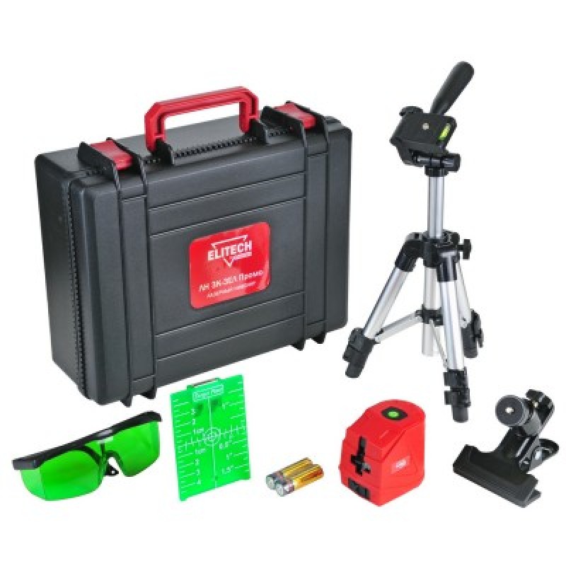 Лазерный нивелир Elitech PROMO ЛН 3К ЗЕЛ Промо (Е0306.015.00)