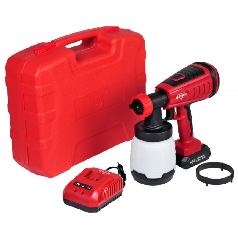 Аккумуляторный краскопульт ELITECH КА 18БЛП (E2208.003.02)