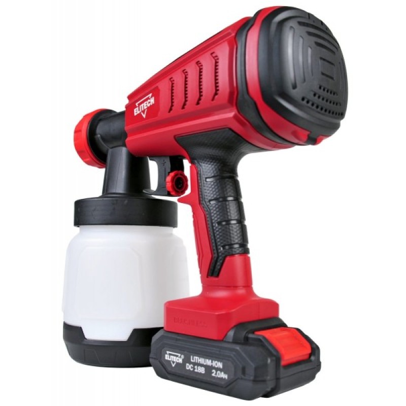 Аккумуляторный краскопульт ELITECH КА 18БЛП (E2208.003.02)