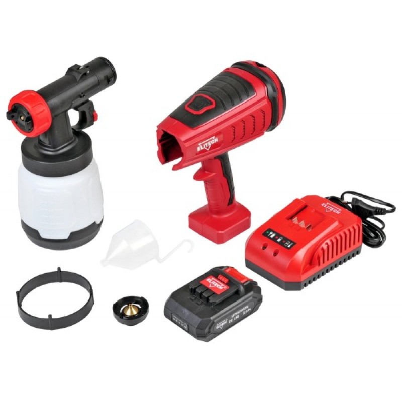 Аккумуляторный краскопульт ELITECH КА 18БЛП (E2208.003.02)