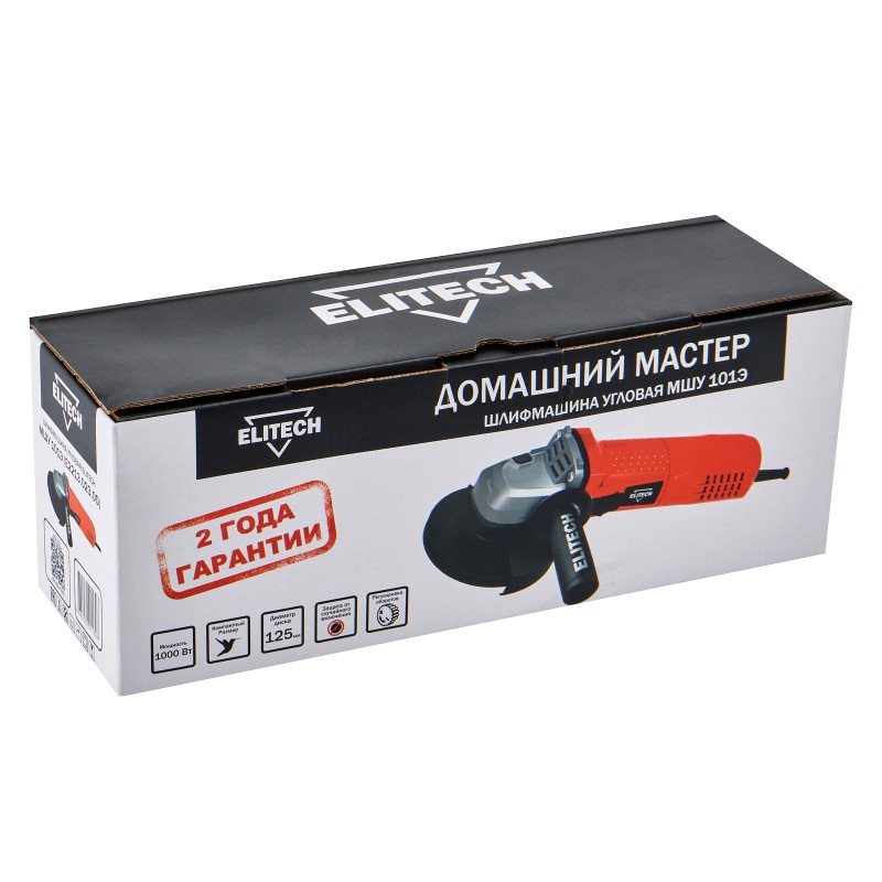 Угловая шлифмашина Elitech МШУ 101Э (E2213.023.00)