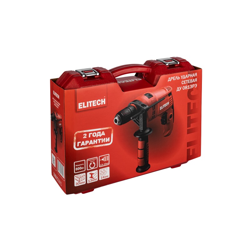 Дрель ударная Elitech ДУ 0813РЭ (E2201.032.01)