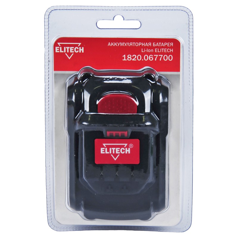 Аккумулятор Elitech 1820.067700 (18 В; 4 Ач)