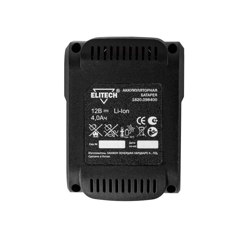Аккумулятор Elitech 1820.098400 (12 В; 4 Ач)