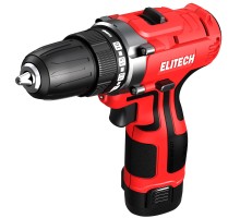 Аккумуляторная дрель-шурупроверт Elitech ДА 12Л2 (E2201.043.01)
