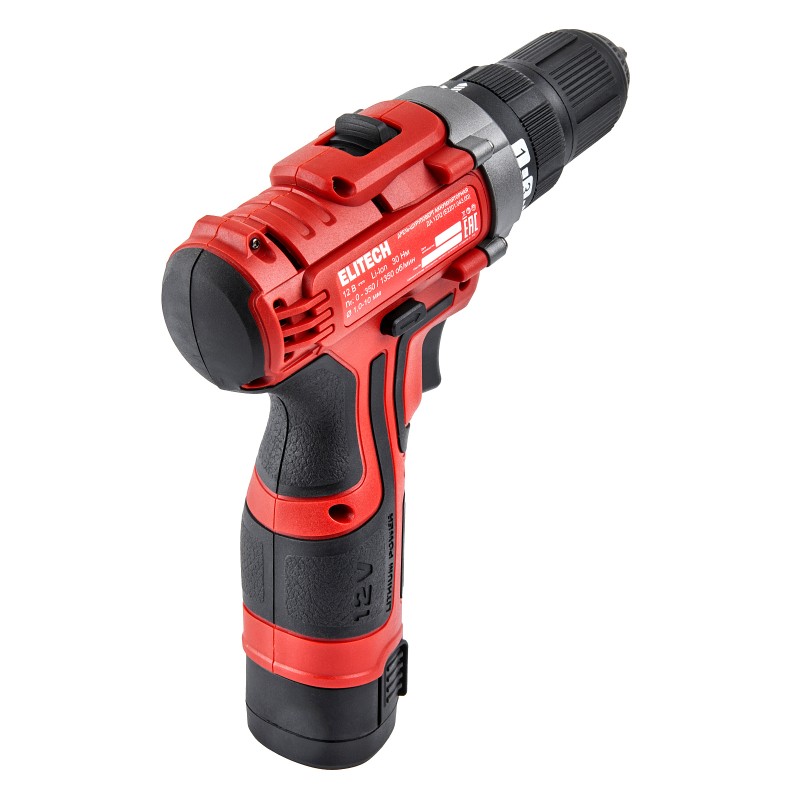 Аккумуляторная дрель-шурупроверт Elitech ДА 12Л2 (E2201.043.01)