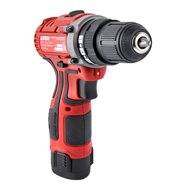 Аккумуляторная дрель-шурупроверт Elitech ДА 12Л2 (E2201.043.01)