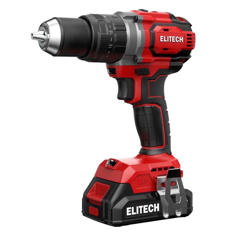 Аккумуляторная ударная дрель-шуруповерт Elitech ДА 20УБЛ2 (E2201.047.01)