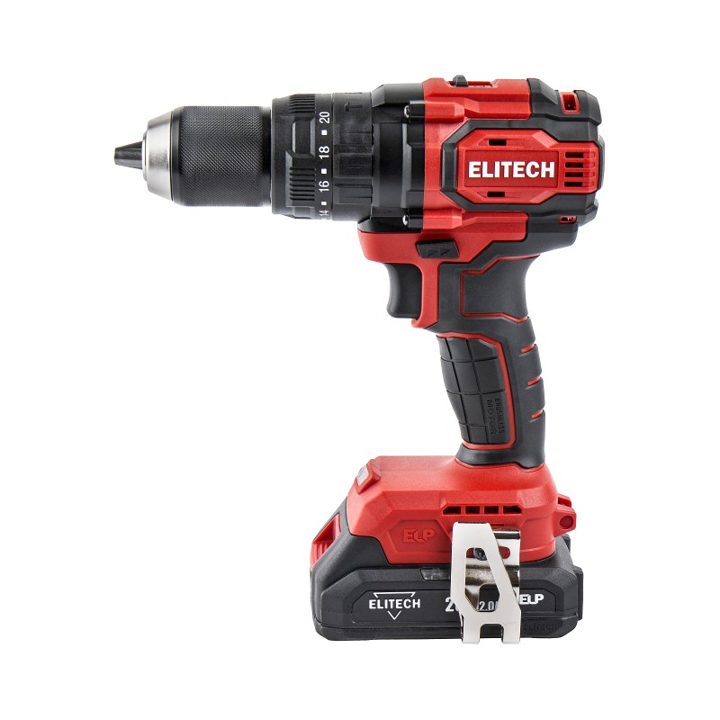 Аккумуляторная ударная дрель-шуруповерт Elitech ДА 20УБЛ2 (E2201.047.01)