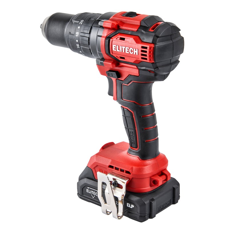 Аккумуляторная ударная дрель-шуруповерт Elitech ДА 20УБЛ2 (E2201.047.01)
