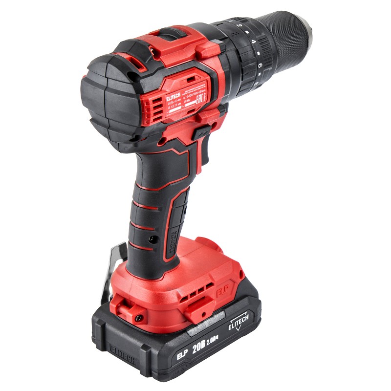 Аккумуляторная ударная дрель-шуруповерт Elitech ДА 20УБЛ2 (E2201.047.01)