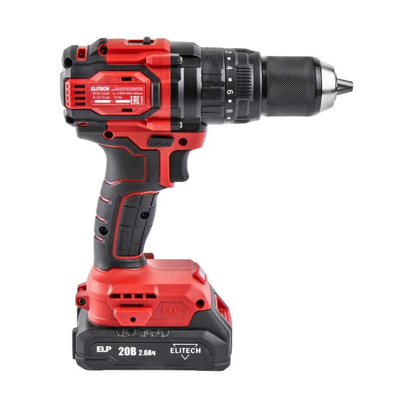 Аккумуляторная ударная дрель-шуруповерт Elitech ДА 20УБЛ2 (E2201.047.01)