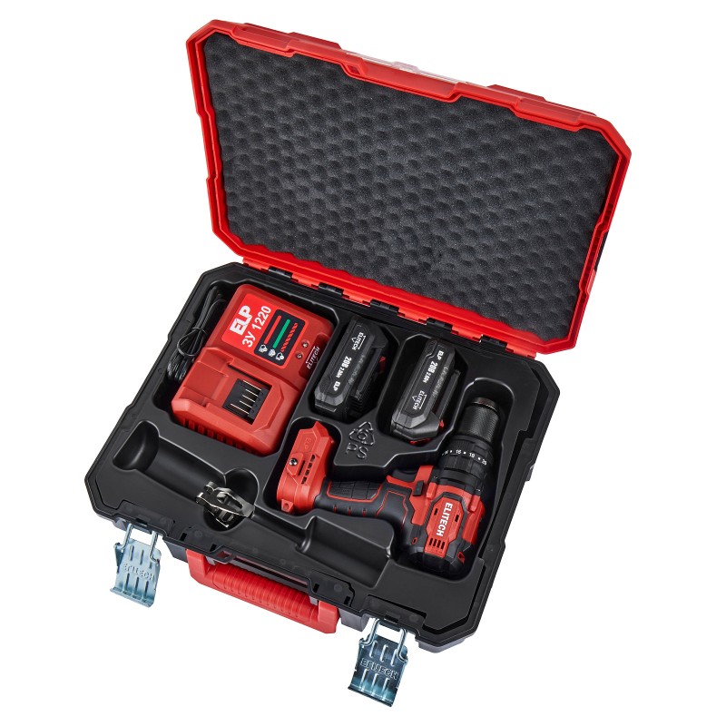 Аккумуляторная ударная дрель-шуруповерт Elitech ДА 20УБЛ2 (E2201.047.01)