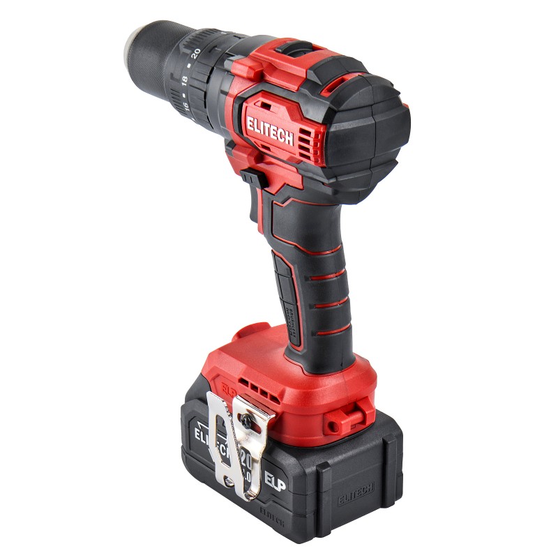 Аккумуляторная ударная дрель-шуруповерт Elitech ДА 20УБЛ2 (E2201.047.02)