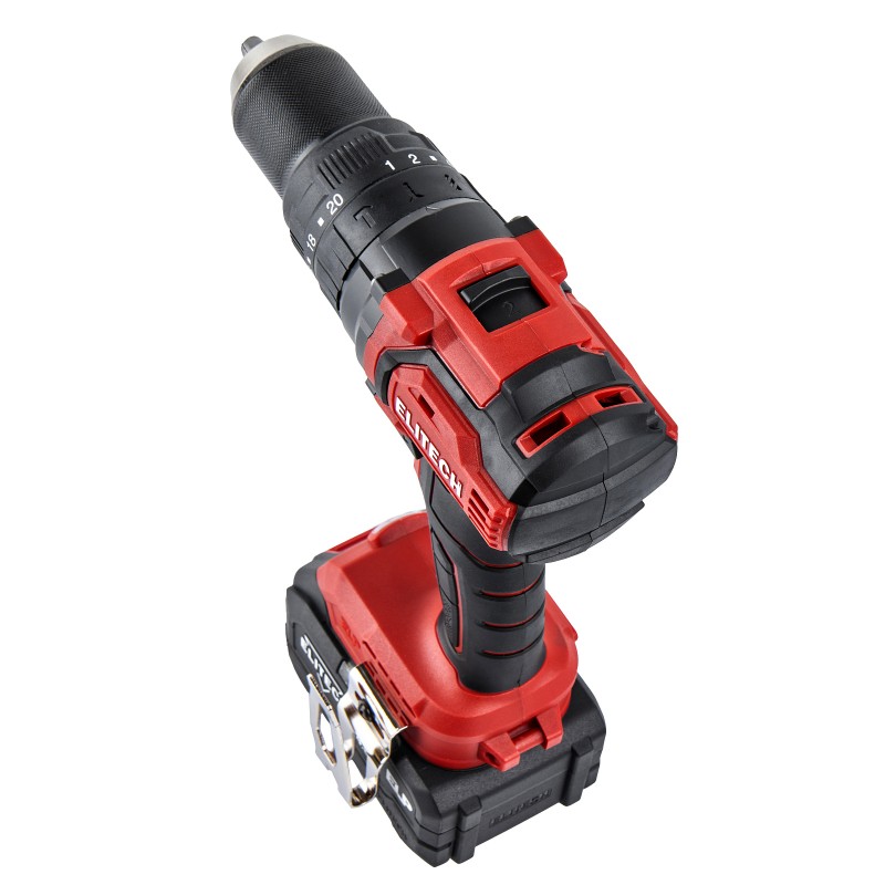 Аккумуляторная ударная дрель-шуруповерт Elitech ДА 20УБЛ2 (E2201.047.02)