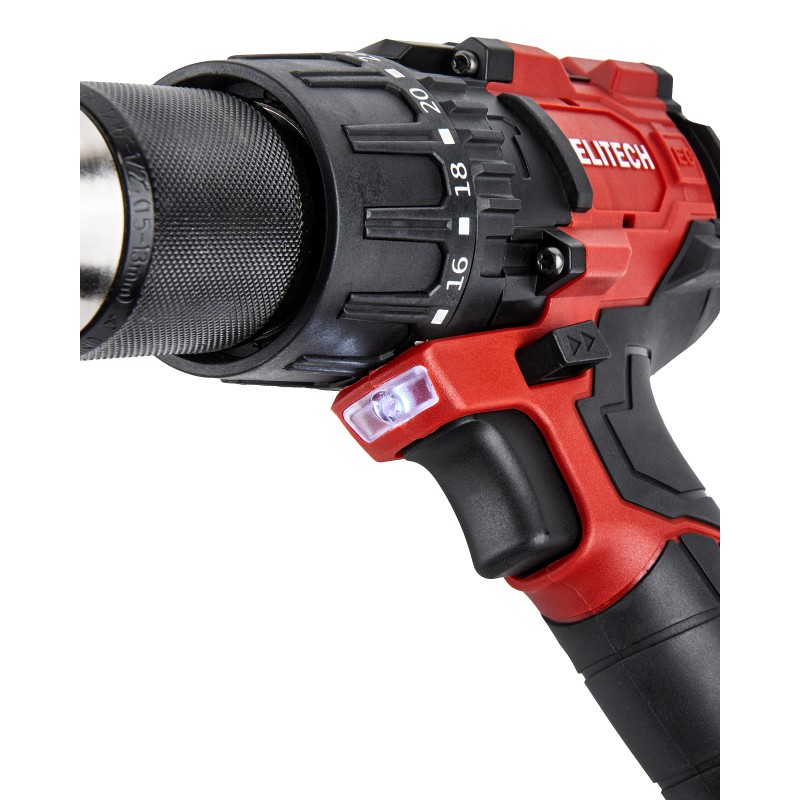 Аккумуляторная ударная дрель-шуруповерт Elitech ДА 21УБЛ2 (E2201.048.01)