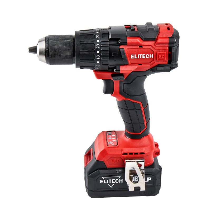 Аккумуляторная ударная дрель-шуруповерт Elitech ДА 21УБЛ2 (E2201.048.02)