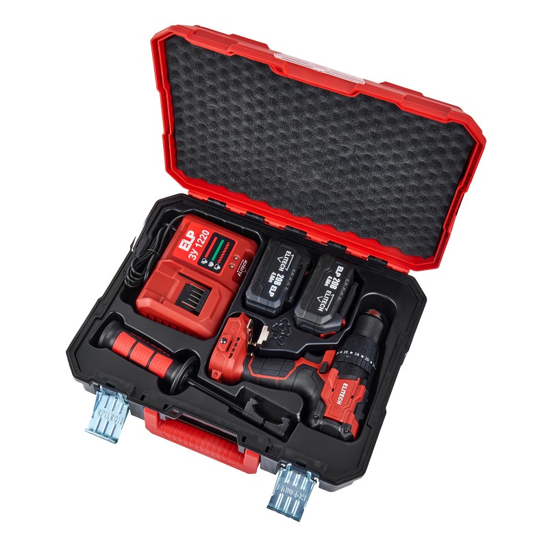 Аккумуляторная ударная дрель-шуруповерт Elitech ДА 21УБЛ2 (E2201.048.02)