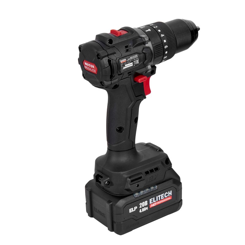 Аккумуляторная ударная дрель-шуруповерт Elitech CD 20ISL2 (E2201.041.02)