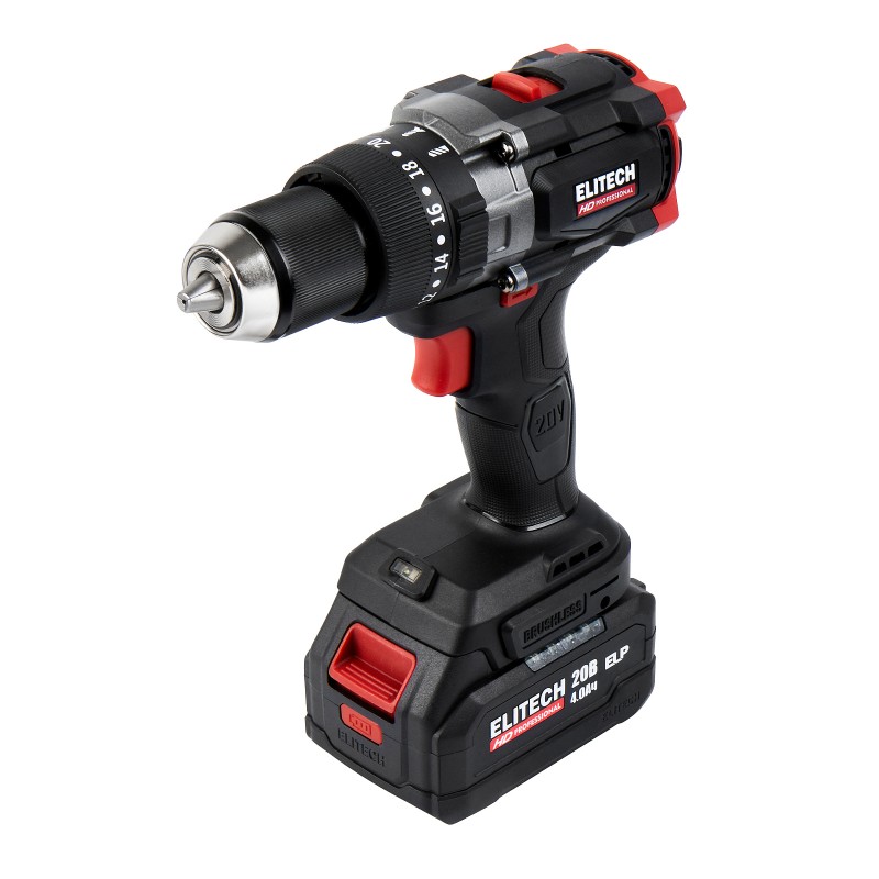 Аккумуляторная ударная дрель-шуруповерт ELITECH CD 20BL2 (E2201.042.01)