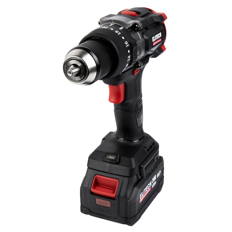 Аккумуляторная ударная дрель-шуруповерт ELITECH CD 20BL2 (E2201.042.01)