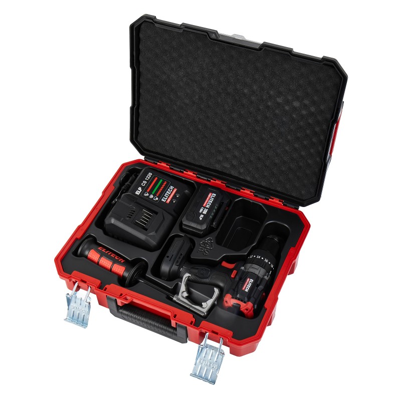 Аккумуляторная ударная дрель-шуруповерт ELITECH CD 20BL2 (E2201.042.01)