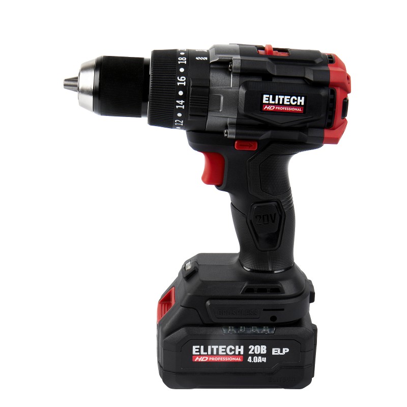 Аккумуляторная ударная дрель-шуруповерт ELITECH CD 20BL2 (E2201.042.02)