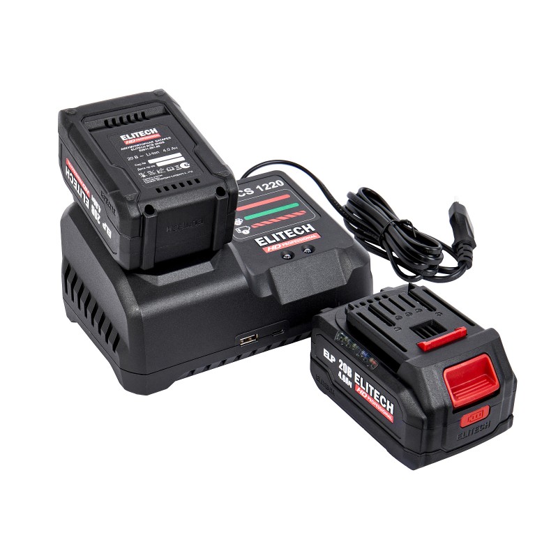 Аккумуляторная ударная дрель-шуруповерт ELITECH CD 20BL2 (E2201.042.02)