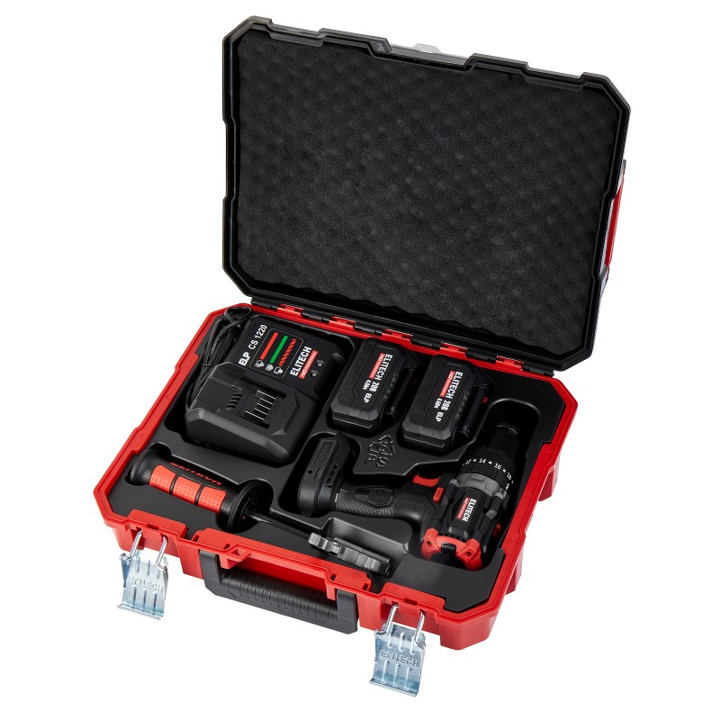 Аккумуляторная ударная дрель-шуруповерт ELITECH CD 20BL2 (E2201.042.02)