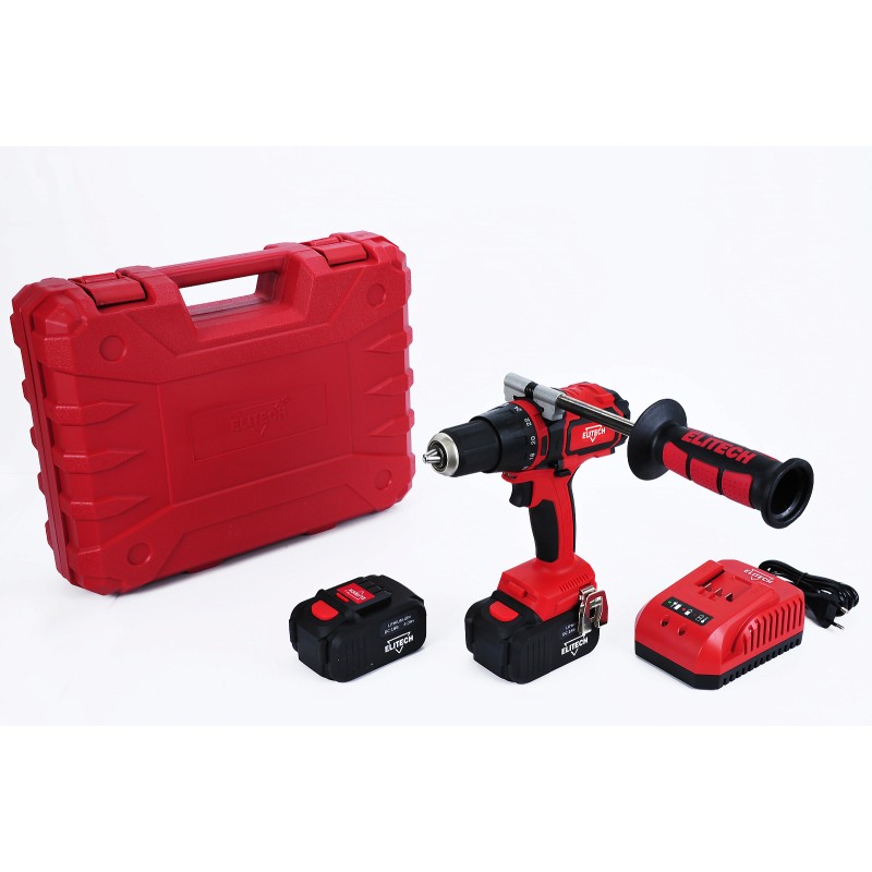 Аккумуляторная ударная дрель-шуруповерт Elitech ДА 18УБЛ2 (Е2201.002.02)