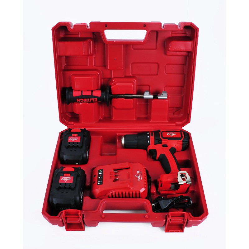 Аккумуляторная ударная дрель-шуруповерт Elitech ДА 18УБЛ2 (Е2201.002.02)