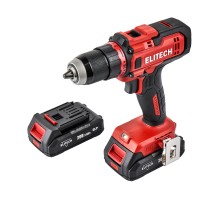 Аккумуляторная дрель-шуруповерт Elitech ДА 20СЛ2 (E2201.044.01)