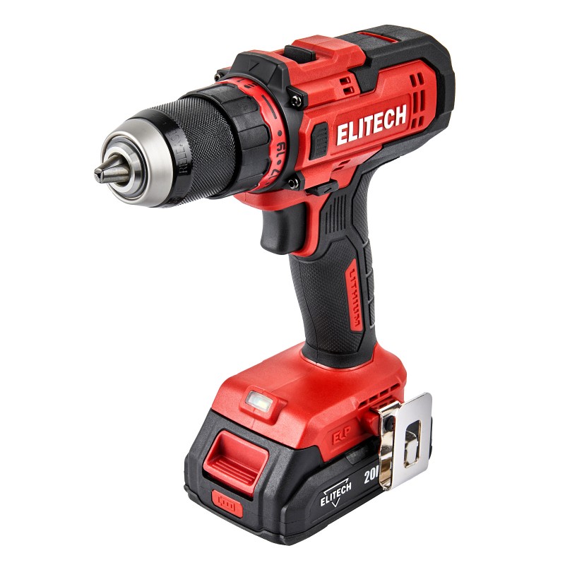 Аккумуляторная дрель-шуруповерт Elitech ДА 20СЛ2 (E2201.044.01)