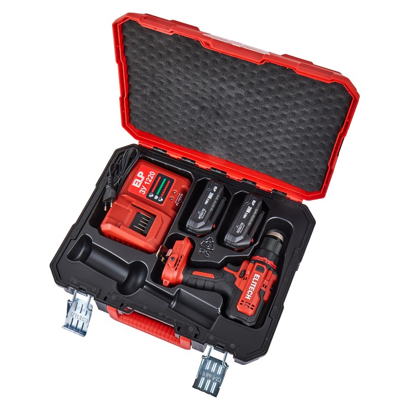 Аккумуляторная дрель-шуруповерт Elitech ДА 20СЛ2 (E2201.044.01)