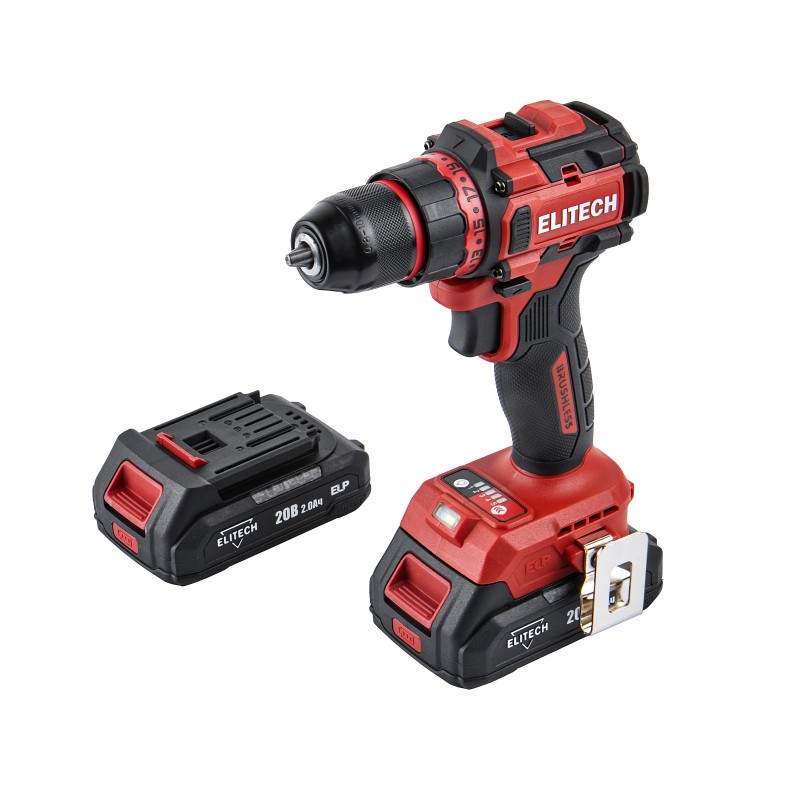 Аккумуляторная дрель-шуруповерт Elitech ДА 20БЛ2 (E2201.045.01)