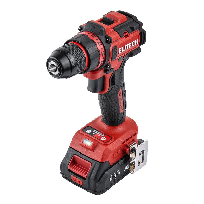 Аккумуляторная дрель-шуруповерт Elitech ДА 20БЛ2 (E2201.045.01)
