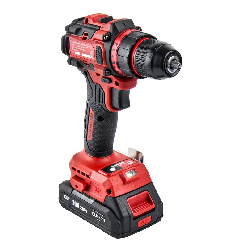 Аккумуляторная дрель-шуруповерт Elitech ДА 20БЛ2 (E2201.045.01)