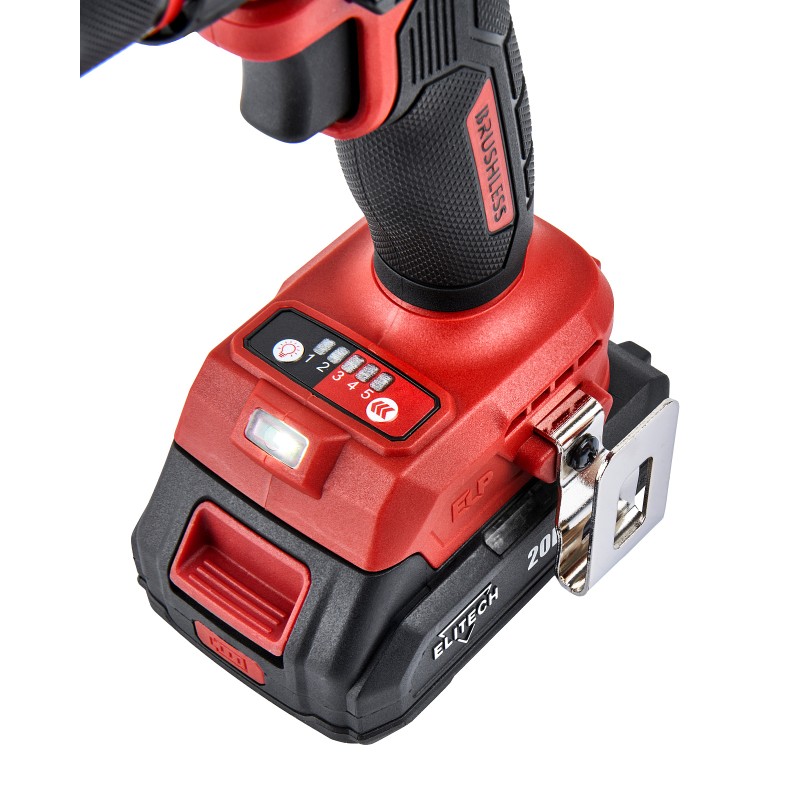 Аккумуляторная дрель-шуруповерт Elitech ДА 20БЛ2 (E2201.045.01)