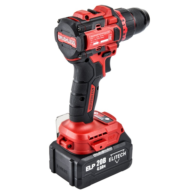 Аккумуляторная дрель-шуруповерт Elitech ДА 20БЛ2 (E2201.045.02)