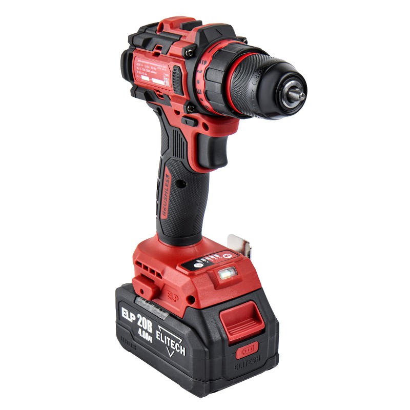 Аккумуляторная дрель-шуруповерт Elitech ДА 20БЛ2 (E2201.045.02)
