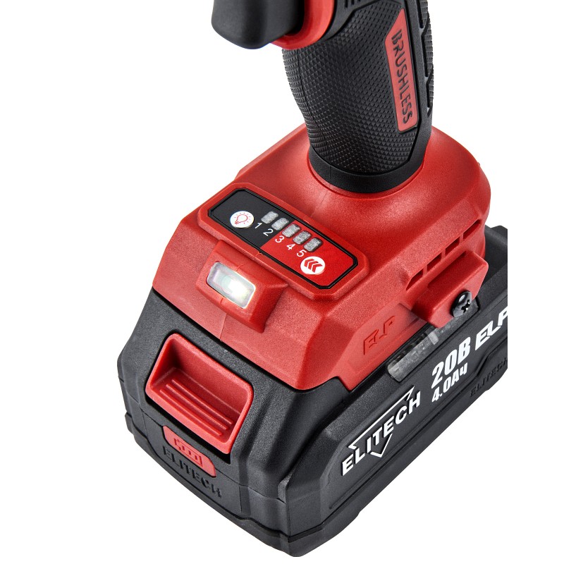 Аккумуляторная дрель-шуруповерт Elitech ДА 20БЛ2 (E2201.045.02)