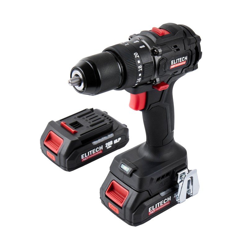 Аккумуляторная ударная дрель-шуруповерт ELITECH CD 20ISL2 (E2201.041.01)