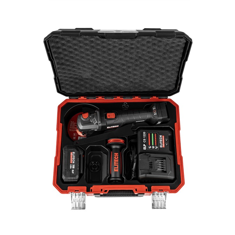 Аккумуляторная угловая шлифмашина Elitech CAG 2012BL (E2213.074.01)