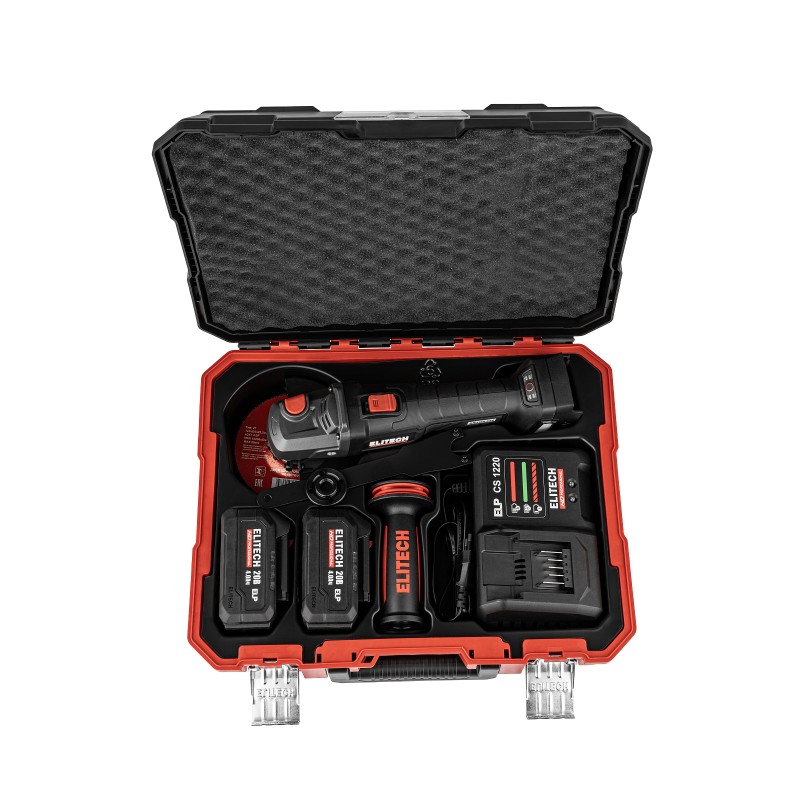 Аккумуляторная угловая шлифмашина Elitech CAG 2012BL (E2213.074.02)