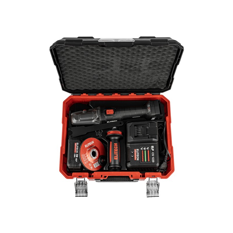 Аккумуляторная угловая шлифмашина Elitech CAG 2012DSL (E2213.075.01)