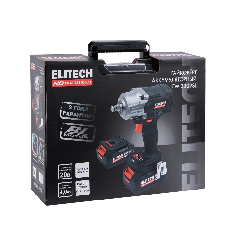 Аккумуляторный гайковерт ELITECH CW 2009SL (E2201.059.02)