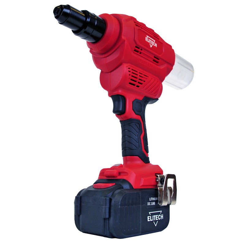 Аккумуляторный заклепочный пистолет Elitech ПЗА 18БЛ (E2208.004.01)