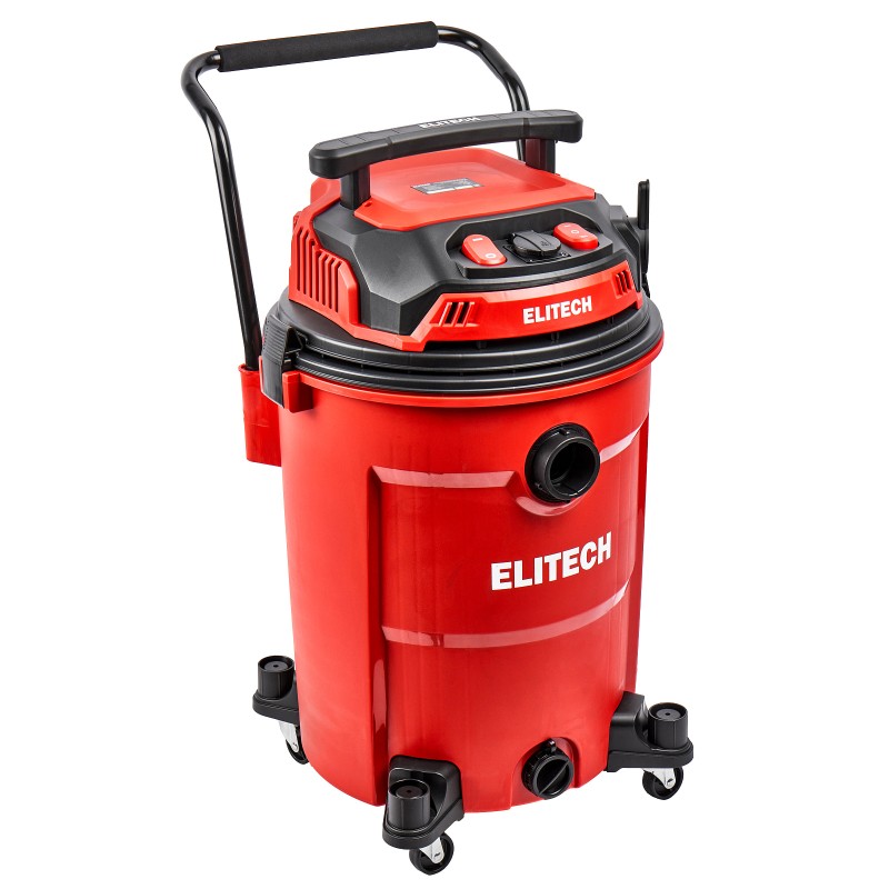 Пылесос строительный ELITECH ПС 24-60А2 (1200+1200 Вт, 190 мбар, 60 л)