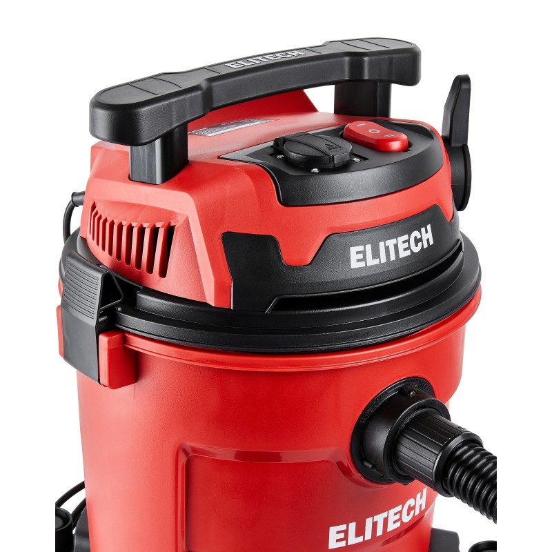 Пылесос строительный ELITECH ПС 12-35А (1200 Вт, 180 мбар , 35 л)